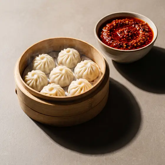 Veg steamed momos