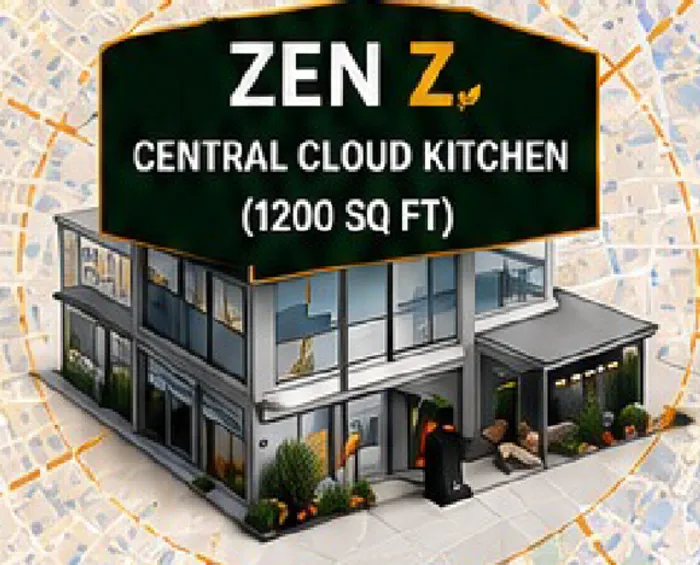 A ZEN Z hub kitchen at the centre of its delivery radius